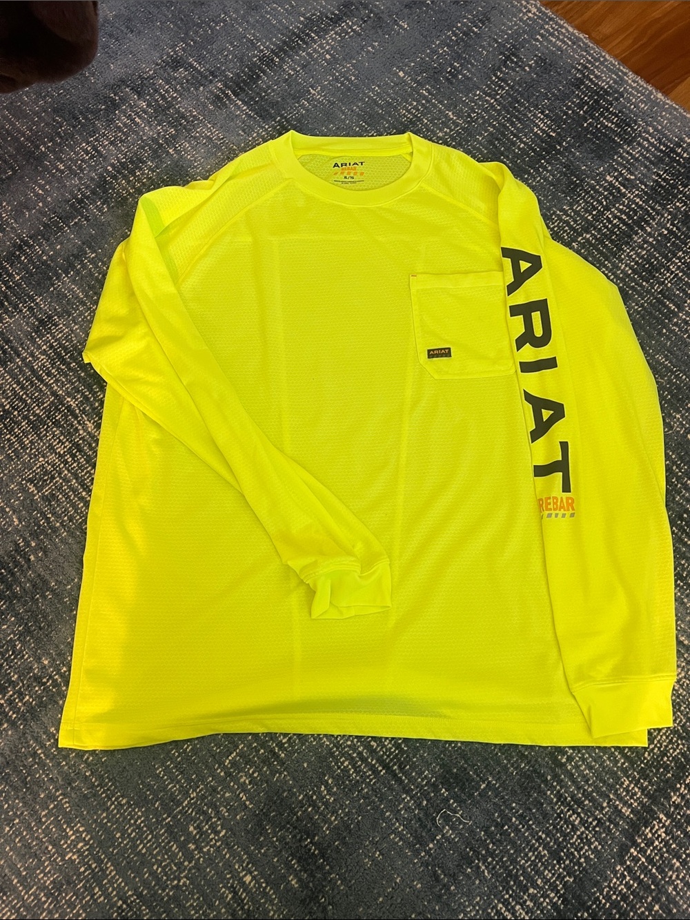 Ariat Neon Yellow Long Sleeve Work Tee